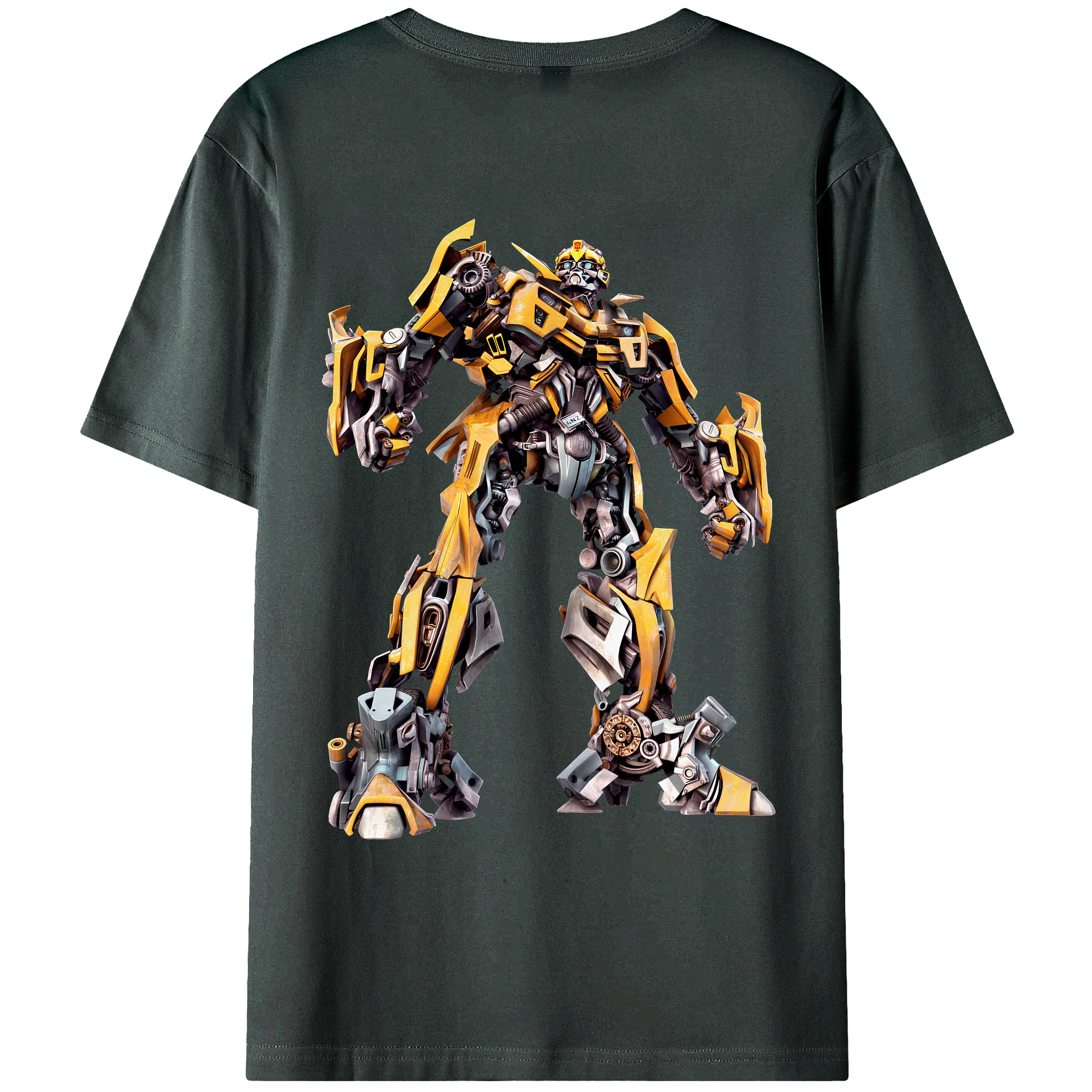 （画像用） Transformers トランスフォーマー 綿100％ メンズ半袖Tシャツ（バックプリント） 通気性